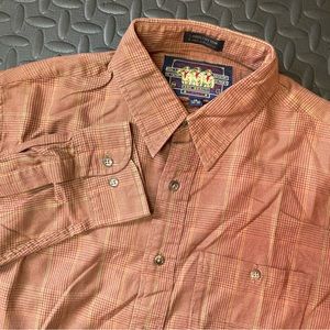 VTG Ralph Lauren Chaps Boy Scout Plaid Button‎ Up Mens Long Sleeve Shirt Size 16